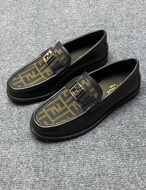 Fendi Genuine Leather Casual Comfortable Shoes