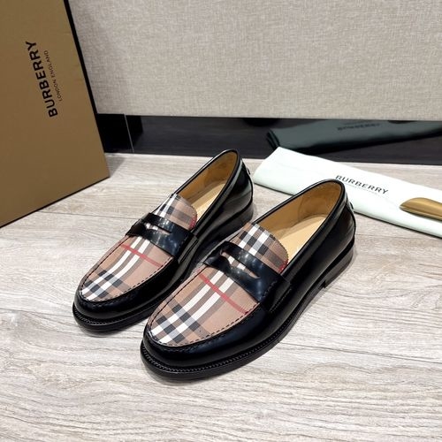 Burberry Calfskin Leather Sole Casual Shoes