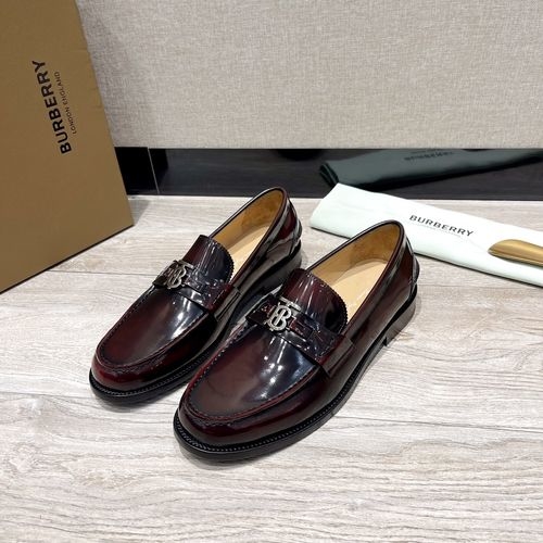 Burberry Calfskin Leather Sole Casual Shoes