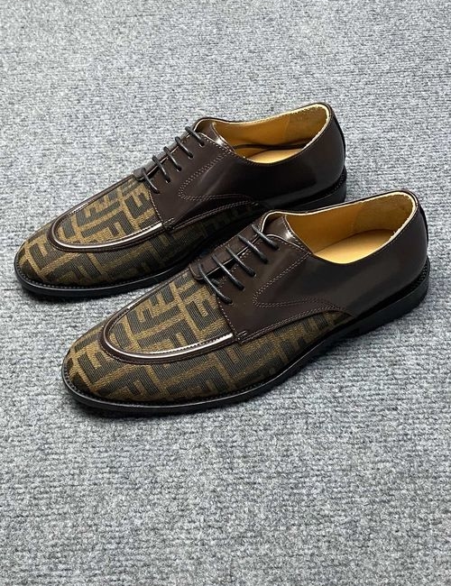 Fendi Genuine Leather Casual Comfortable Shoes