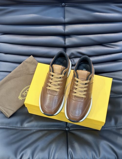 Tods Calfskin Retro Casual Sneakers