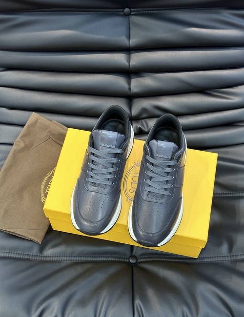 Tods Calfskin Retro Casual Sneakers