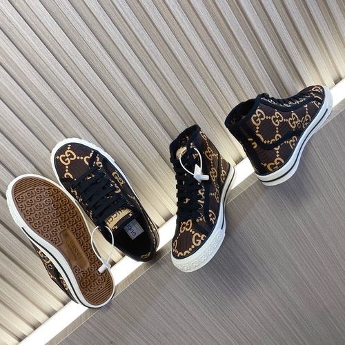 Gucci Tennis Classic Canvas Shoes, Low/High Top