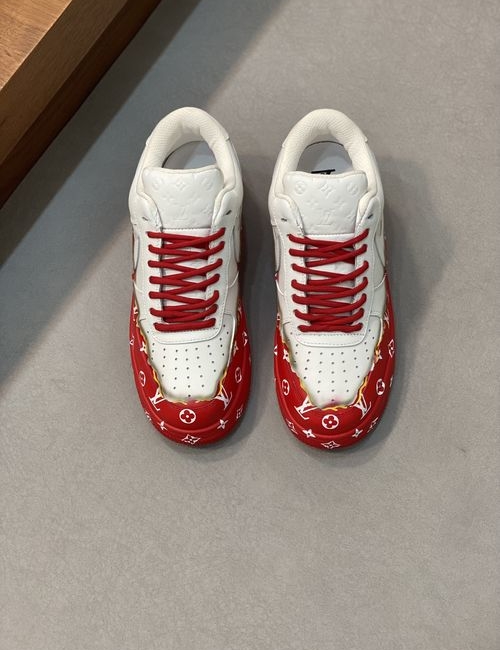 Louis Vuitton LV Italian Calfskin Colorful Sneakers With TPU Sole
