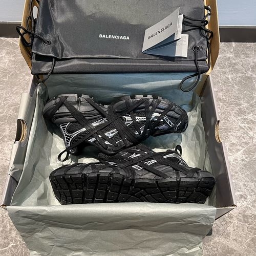 Balenciaga 3xl Spider-Man Mesh Vintage Low-top Black-white Sneakers