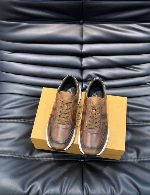 Tods Calfskin Retro Casual Sneakers