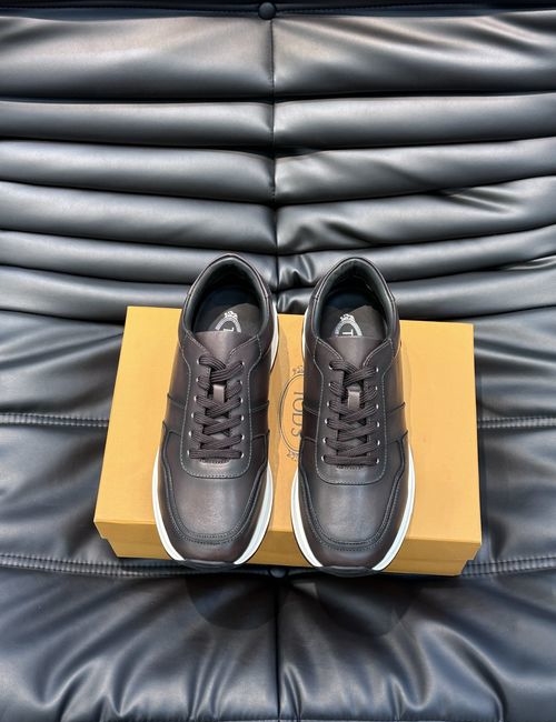 Tods Calfskin Retro Casual Sneakers