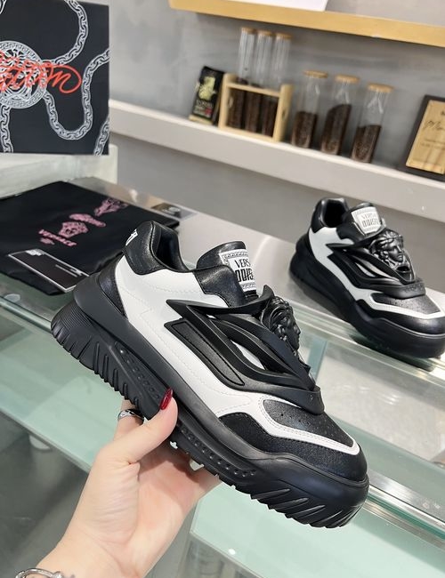 Versace Comfortable Shock-absorbing Leather Casual Shoes