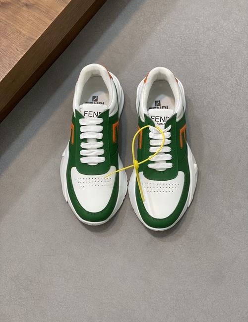 Fendi Flow Mixed Material Casual Sneakers