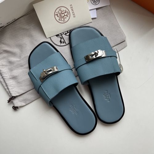 Hermes Kelly Buckle Sandals With Sheepskin Insole