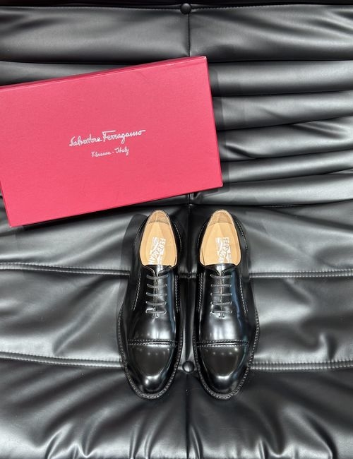 Ferragamo Genuine Leather Business Casual Shoes
