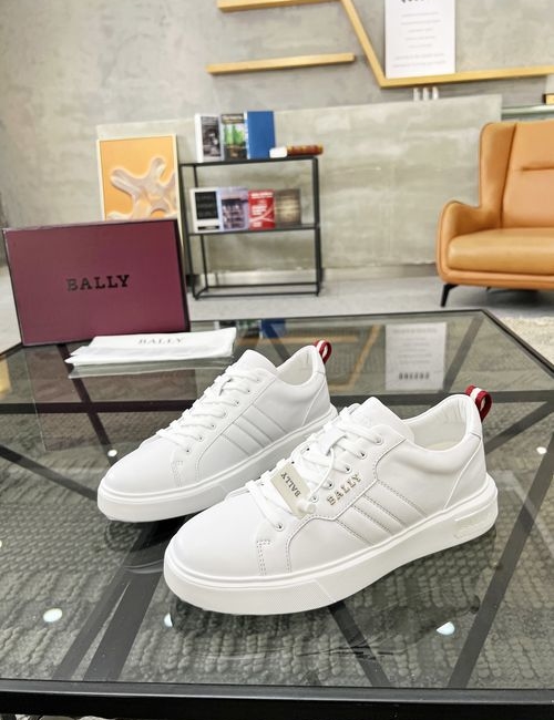 Bally Cowhide Sneakers With Original Sole