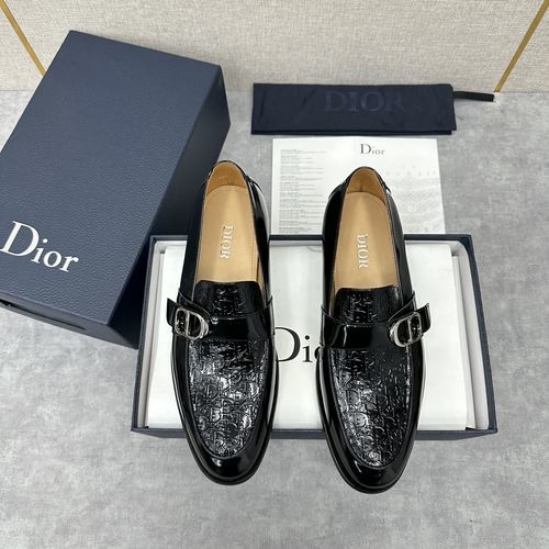 Christian Dior CD Formal Shoes Full-grain Cowhide Upper