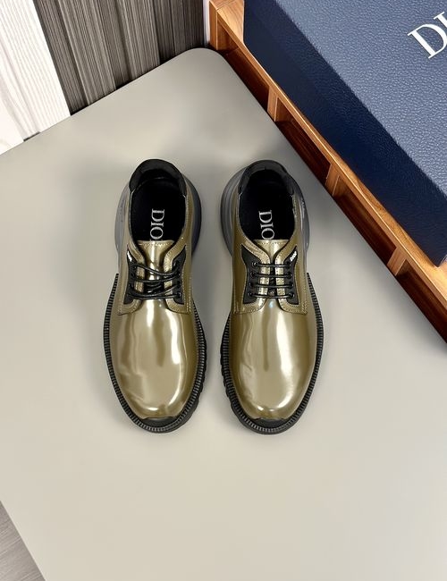 Christian Dior CD Printed Cow Leather Shoes