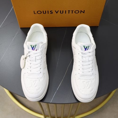 Louis Vuitton LV Top Grade Leather Casual Sneakers