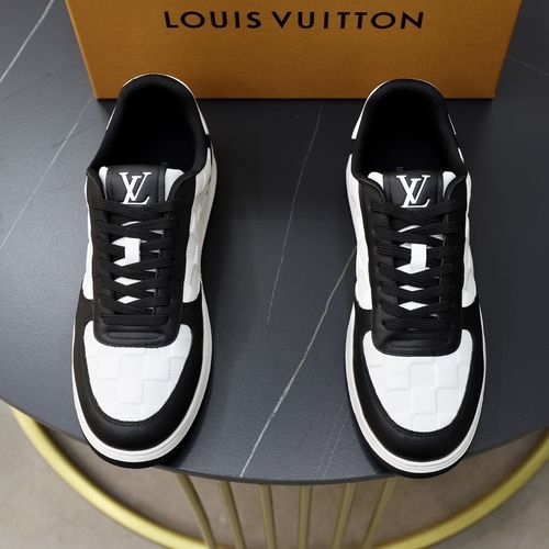 Louis Vuitton LV Top Grade Leather Casual Sneakers