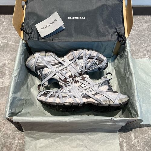 Balenciaga 3XL Spider-Man Mesh Distressed Brown Chunky Sneakers