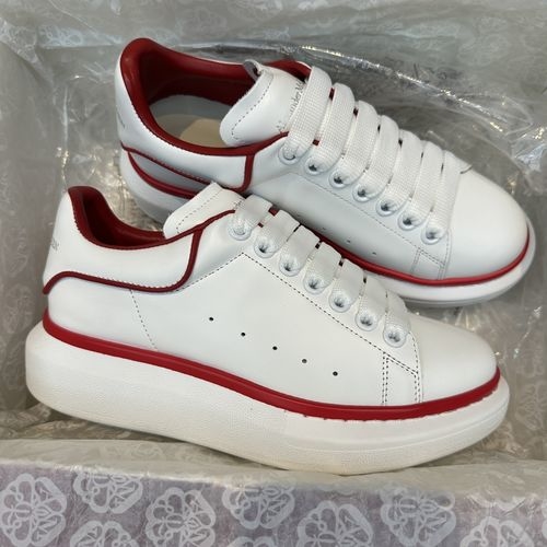 McQueen Alexa McQu Silk Leather Shoes