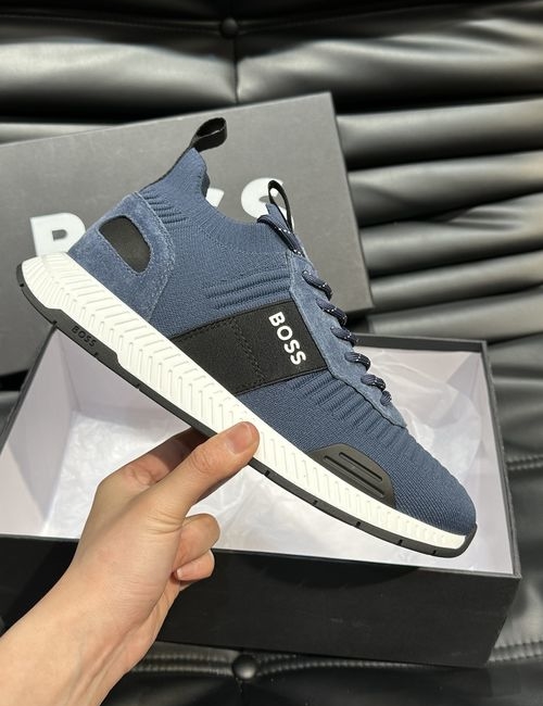 Hugo Boss Suede Waterproof Sneakers With TPU Sole