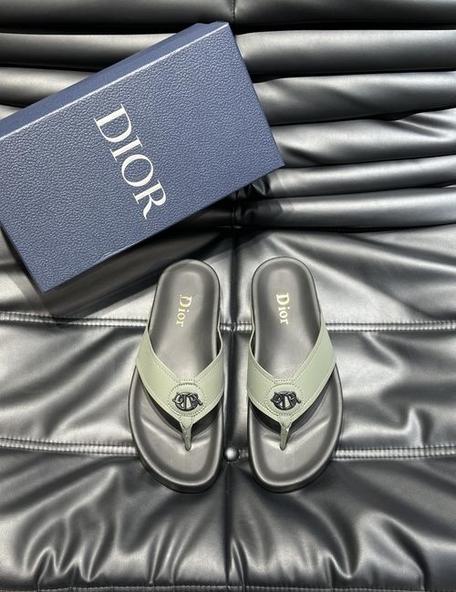 Christian Dior CD Calfskin Casual Slides With Hardware