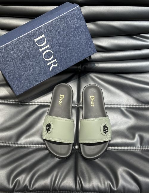 Christian Dior CD Calfskin Casual Slides With Hardware
