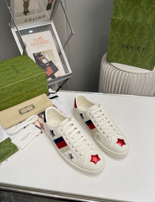 Gucci Classic Leather Casual Sneakers