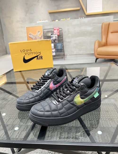 Louis Vuitton LV Leather Skate Shoes Breathable Mesh Lining