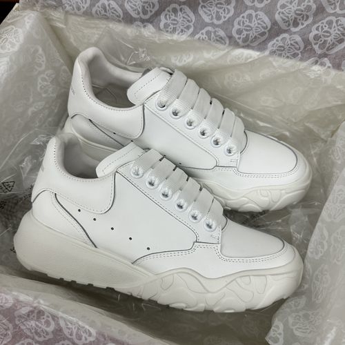 McQueen Upgraded Chunky Sneakers Silk Leather Comfortable