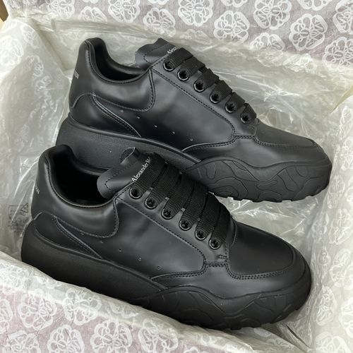 McQueen Upgraded Chunky Sneakers Silk Leather Comfortable