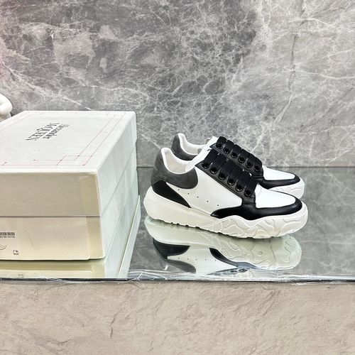 McQueen Upgraded Chunky Sneakers Silk Leather Comfortable