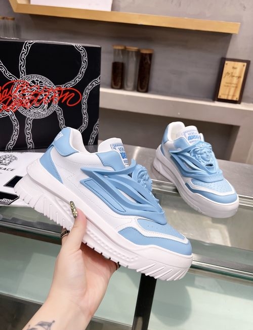 Versace Comfortable Shock-absorbing Leather Casual Shoes
