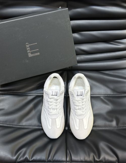 Dunhill Cowhide And Waterproof Cloth Sneakers