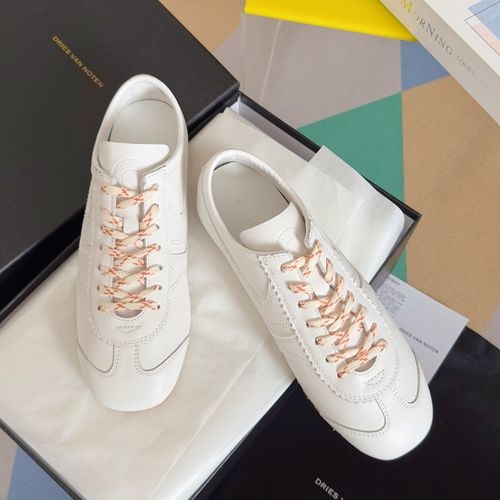 Dries Van Noten DVN Retro Suede Paneled Sneakers