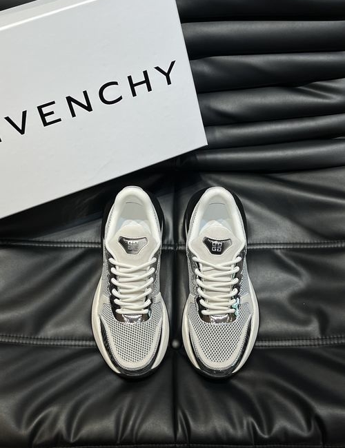 Givenchy Logo Calfskin Mesh Casual Sneakers