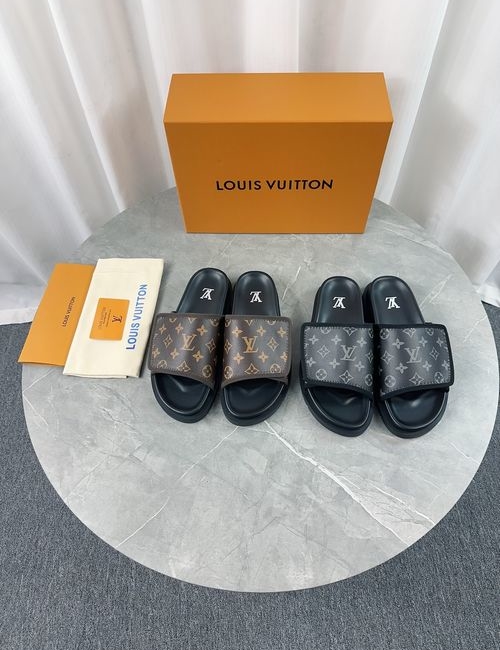 Louis Vuitton LV Straw Woven Slippers Special Upper