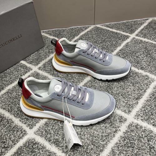 Brunello Cucinelli BC Breathable Knit Sneakers With Tpu Sole
