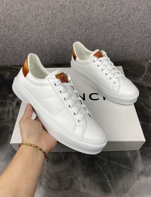 Givenchy Embossed 4G Logo Leather Sneakers