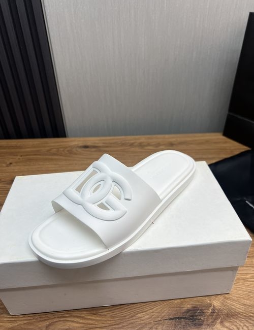 Dolce & Gabbana DG Logo Upper Slides Private Mold Sole