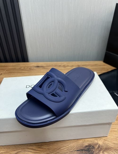 Dolce & Gabbana DG Logo Upper Slides Private Mold Sole