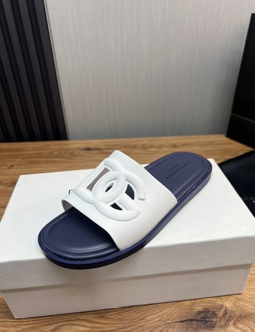 Dolce & Gabbana DG Logo Upper Slides Private Mold Sole