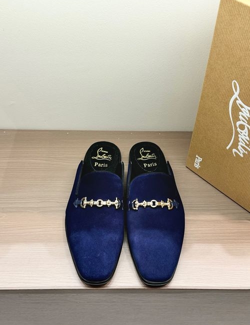 Christian Louboutin Leather Half Slides Cowhide Upper Leather Sole