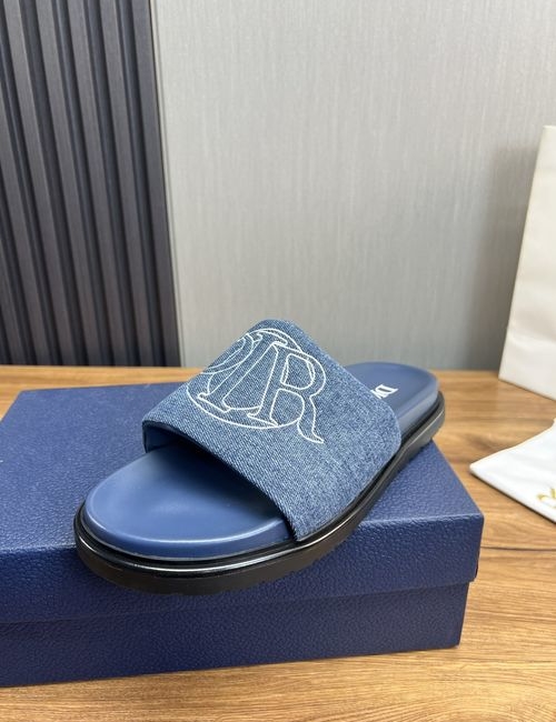 Christian Dior CD Printed Cowhide Slides Original Sole