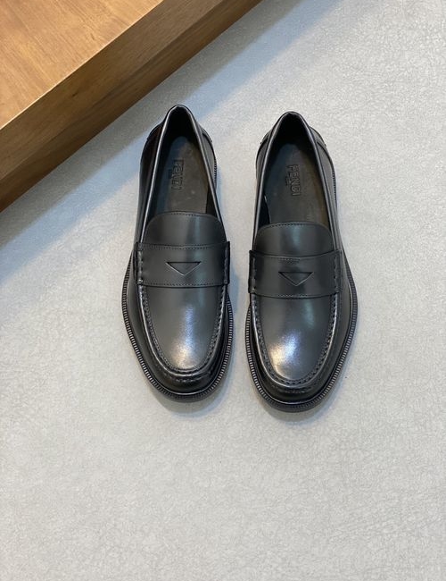 Fendi Calfskin Formal Casual Leather Shoes