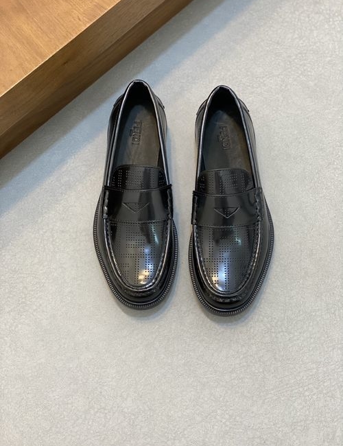 Fendi Calfskin Formal Casual Leather Shoes