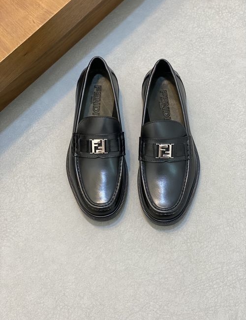 Fendi Calfskin Formal Casual Leather Shoes