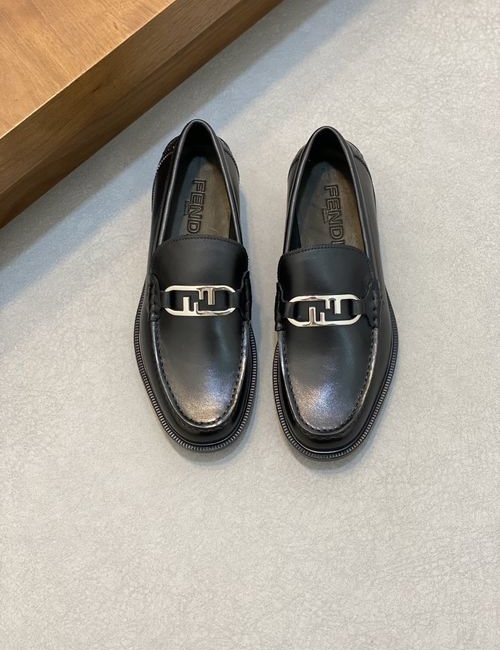 Fendi Calfskin Formal Casual Leather Shoes