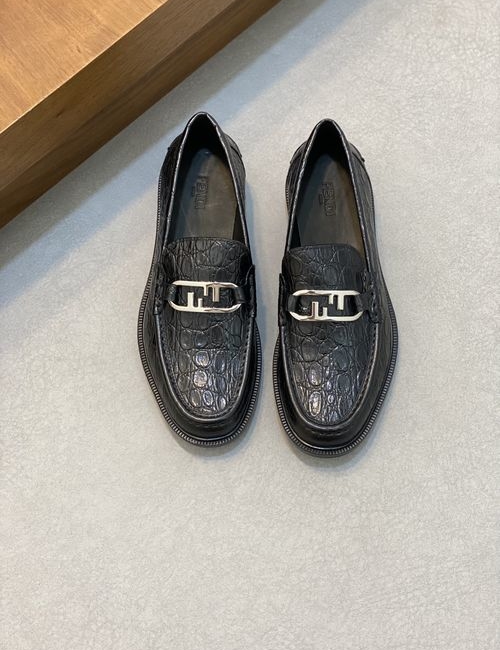 Fendi Calfskin Formal Casual Leather Shoes