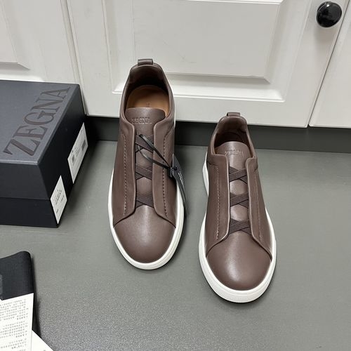 Zegna Secondskin Triple Stitch Sneakers: Light And Comfortable