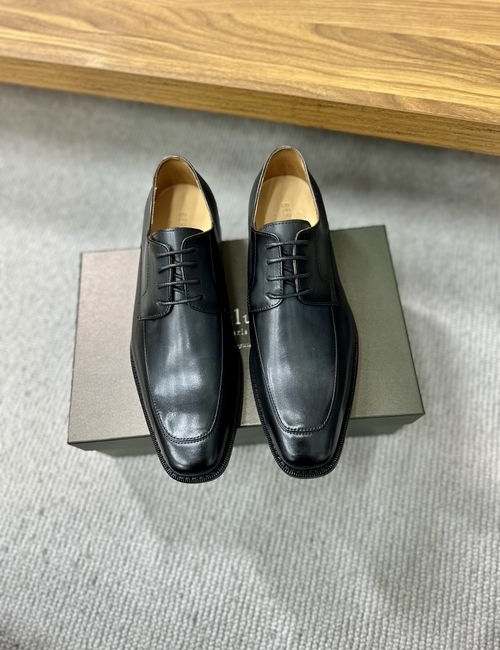 Berluti Embossed Pattern Leather Shoes With Sole