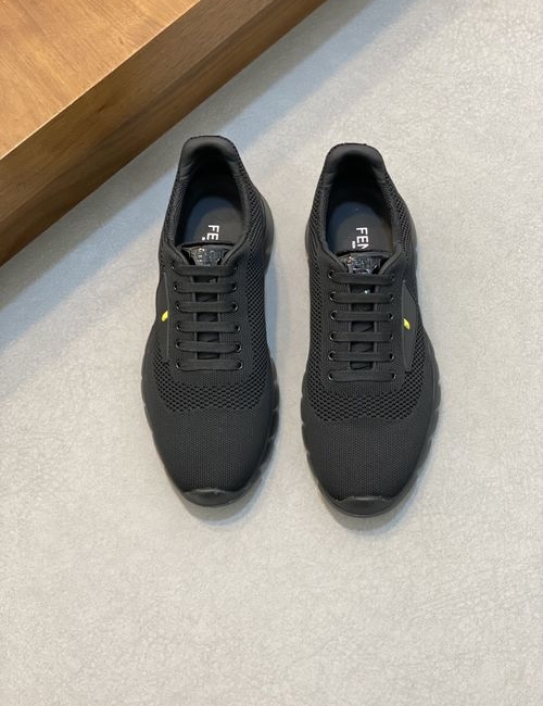 Fendi Monster Print Knit Casual Shoes